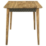 Partridge Natural Sheesham and Camel 5-Piece Rectangular Counter Height Dining Set from Coaster - Luna Furniture