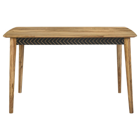 Partridge Natural Sheesham and Espresso 5-Piece Rectangular Counter Height Dining Set from Coaster - Luna Furniture