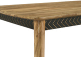 Partridge Natural Sheesham and Espresso 5-Piece Rectangular Counter Height Dining Set from Coaster - Luna Furniture