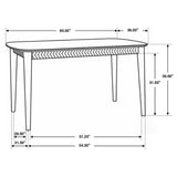 Partridge Natural Sheesham and Espresso 5-Piece Rectangular Counter Height Dining Set from Coaster - Luna Furniture