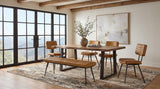 Misty Camel and Black Cushion Side Bench from Coaster - Luna Furniture