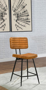 Partridge Upholstered Counter Height Stools with Footrest, Set of 2 from Coaster - Luna Furniture