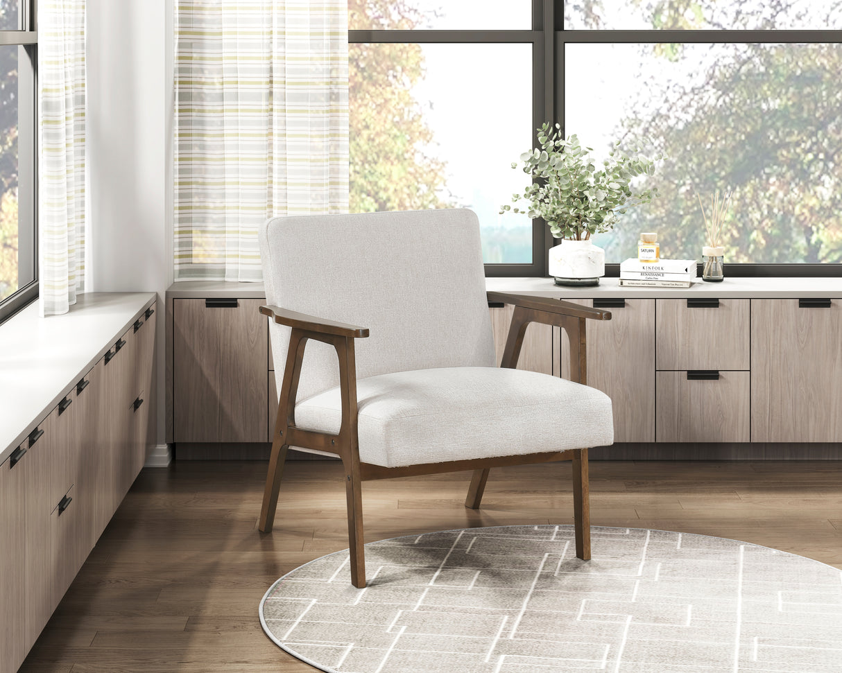Omara Beige Accent Chair from Homelegance - Luna Furniture