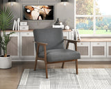 Omara Dark Gray Accent Chair from Homelegance - Luna Furniture