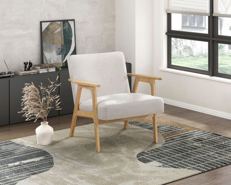 Omara Natural Beige Accent Chair from Homelegance - Luna Furniture
