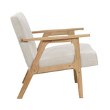 Omara Natural Blue Accent Chair from Homelegance - Luna Furniture