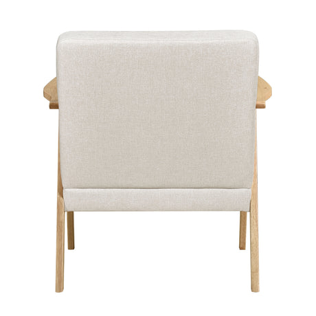 Omara Natural Blue Accent Chair from Homelegance - Luna Furniture