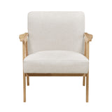 Omara Natural Blue Accent Chair from Homelegance - Luna Furniture