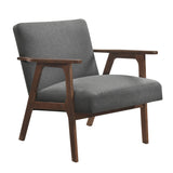 Omara Dark Gray Accent Chair from Homelegance - Luna Furniture