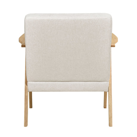 Omara Natural Beige Accent Chair from Homelegance - Luna Furniture