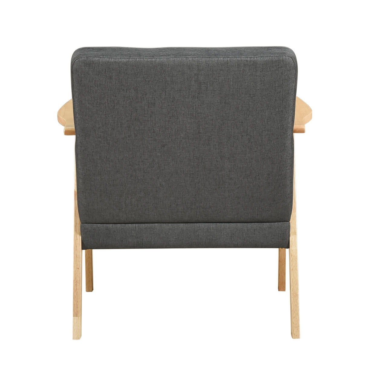 Omara Natural Dark Gray Accent Chair from Homelegance - Luna Furniture