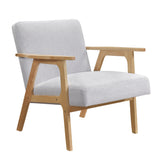 Omara Natural Gray Accent Chair from Homelegance - Luna Furniture