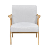 Omara Natural Gray Accent Chair from Homelegance - Luna Furniture