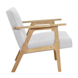 Omara Natural Gray Accent Chair from Homelegance - Luna Furniture