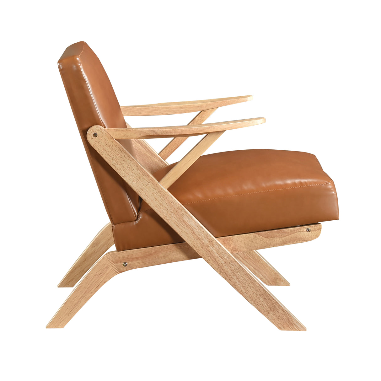 Gideon Natural Brown Accent Chair from Homelegance - Luna Furniture