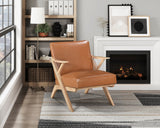 Gideon Natural Brown Accent Chair from Homelegance - Luna Furniture