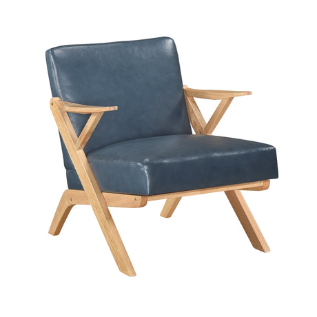 Gideon Natural Blue Accent Chair from Homelegance - Luna Furniture
