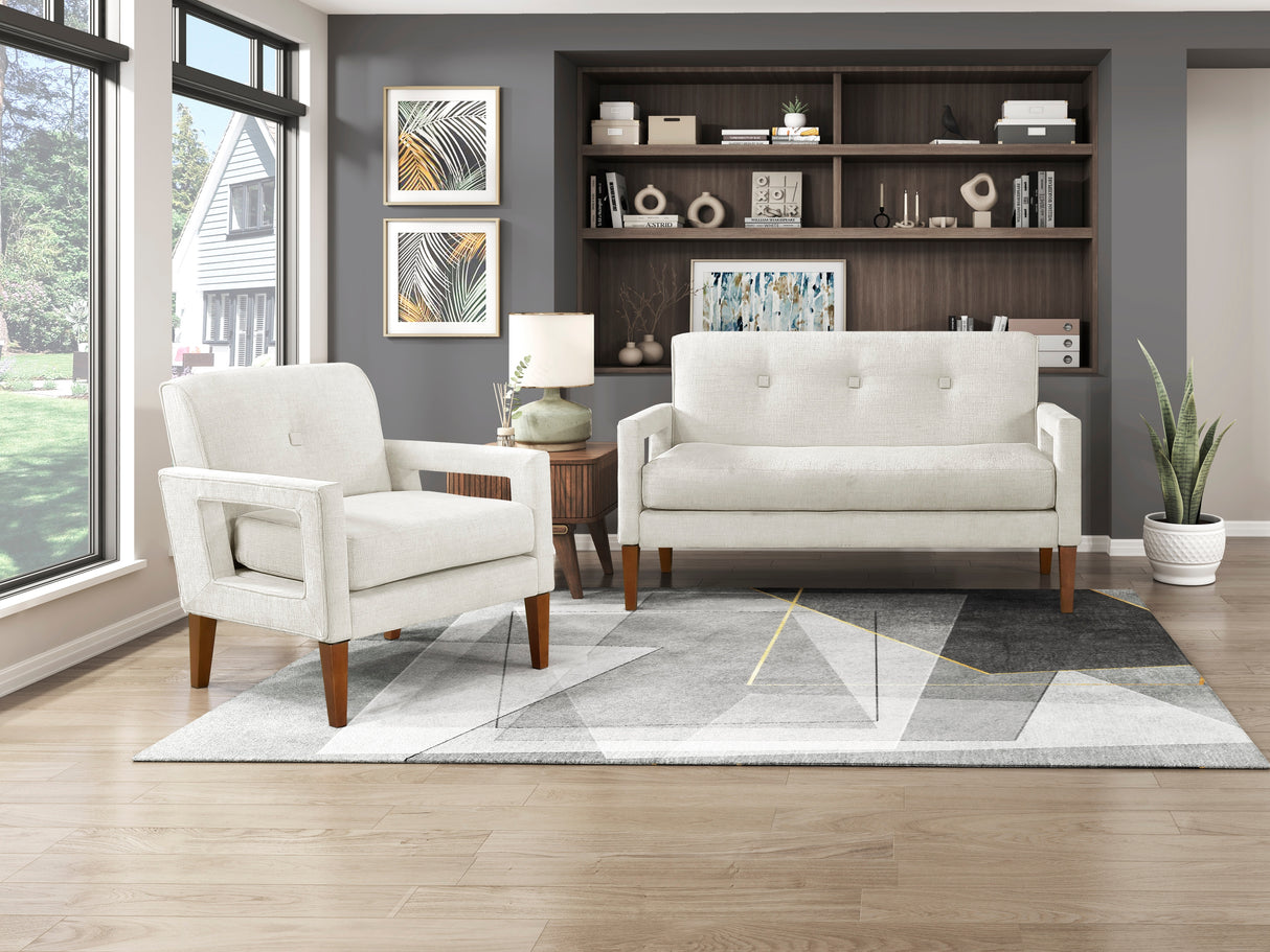 Belfort Beige Accent Chair from Homelegance - Luna Furniture
