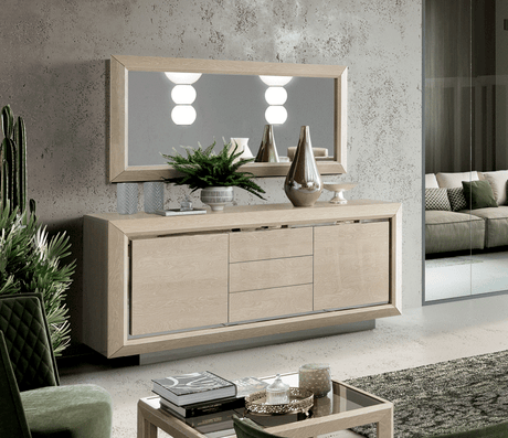 Elite Ivory 2 Door 3 drawers Wooden Buffet from ESF Furniture - Luna Furniture