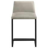 Vardon Tan Genuine Leather Counter Height Chair (Set of 2) from Coaster - Luna Furniture