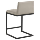 Vardon Tan Genuine Leather Counter Height Chair, Set of 2 from Coaster - Luna Furniture