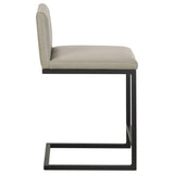 Vardon Tan Genuine Leather Counter Height Chair, Set of 2 from Coaster - Luna Furniture