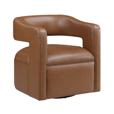 Sawyer Camel Swivel Accent Chair from Homelegance - Luna Furniture