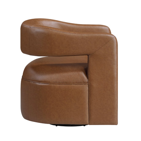 Sawyer Camel Swivel Accent Chair from Homelegance - Luna Furniture
