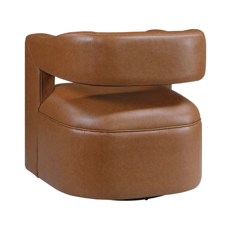 Sawyer Camel Swivel Accent Chair from Homelegance - Luna Furniture
