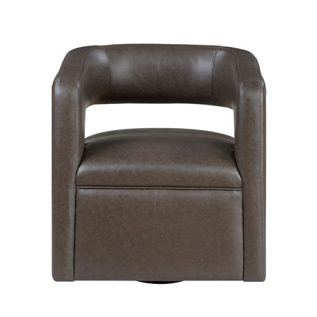 Sawyer Coffee Swivel Accent Chair from Homelegance - Luna Furniture