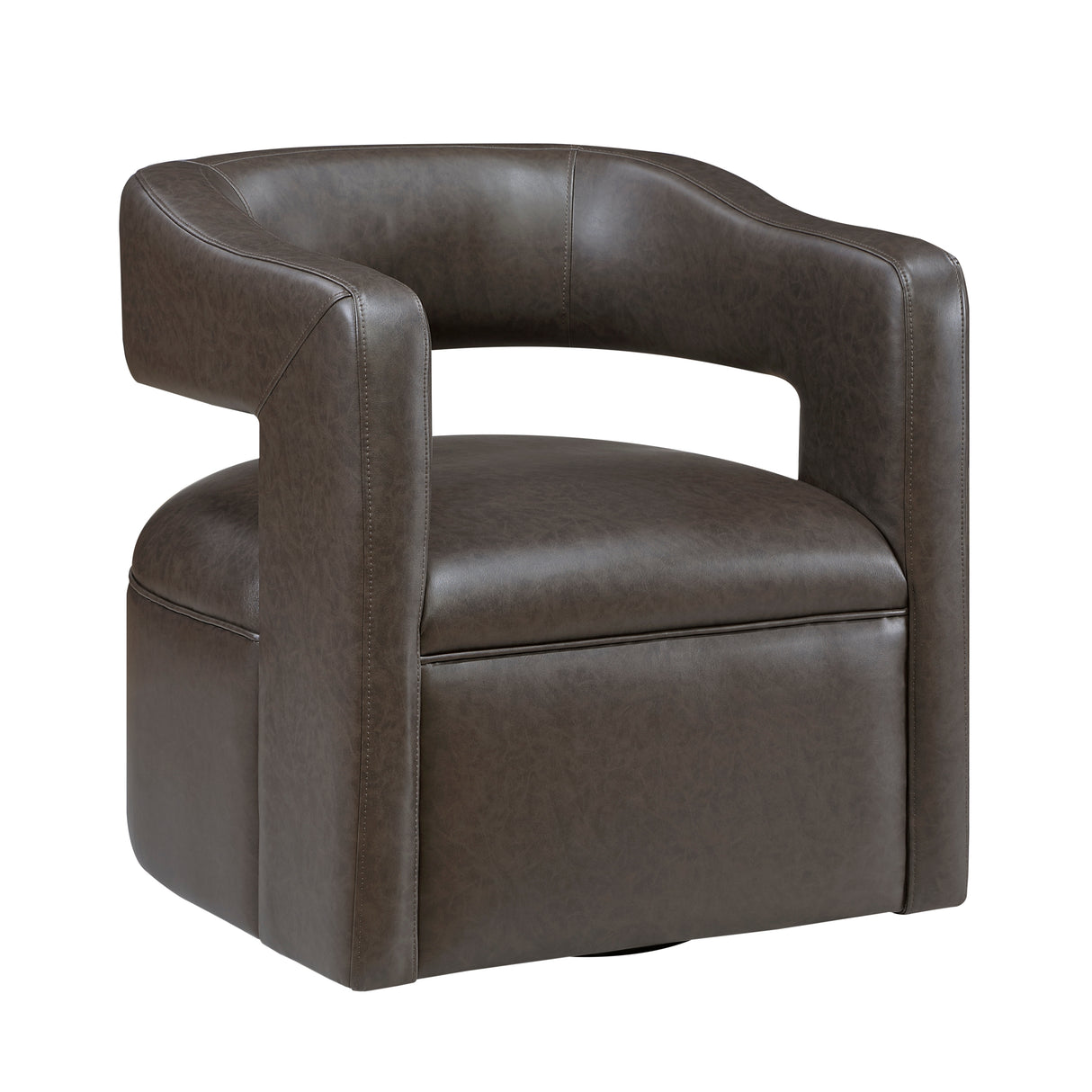 Sawyer Coffee Swivel Accent Chair from Homelegance - Luna Furniture