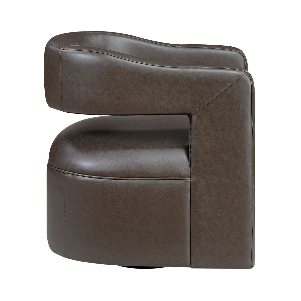 Sawyer Coffee Swivel Accent Chair from Homelegance - Luna Furniture