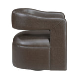 Sawyer Coffee Swivel Accent Chair from Homelegance - Luna Furniture