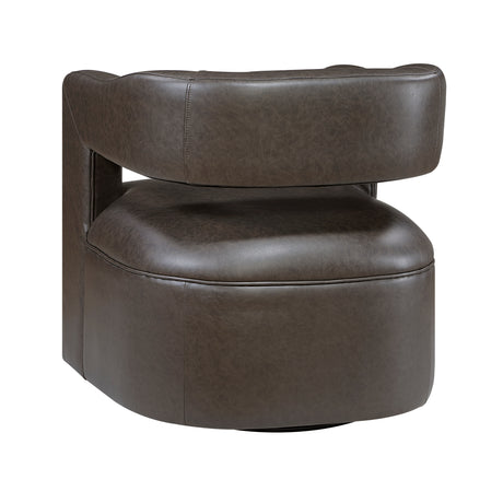 Sawyer Coffee Swivel Accent Chair from Homelegance - Luna Furniture
