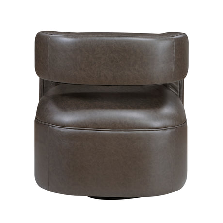 Sawyer Coffee Swivel Accent Chair from Homelegance - Luna Furniture