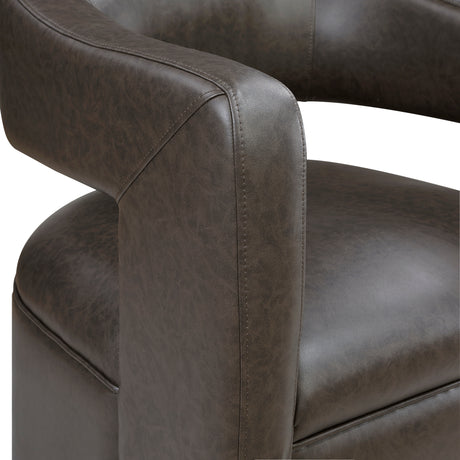 Sawyer Coffee Swivel Accent Chair from Homelegance - Luna Furniture