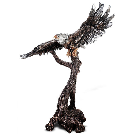HD-1133 Bronze/Nickel Silver Eagle Statue from Homey Design - Luna Furniture