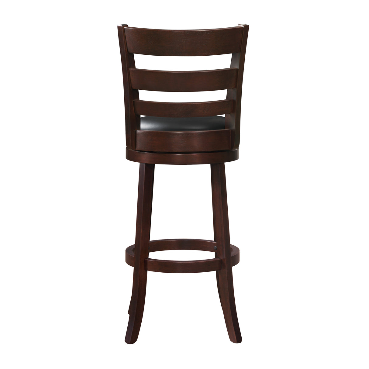 Edmond Dark Cherry/Black Swivel Counter Height Chair