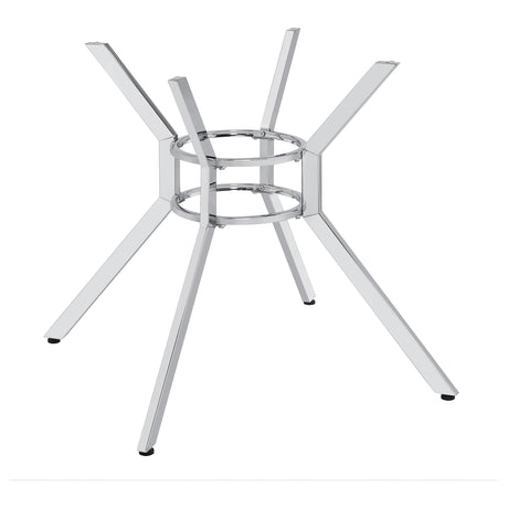 Steele Chrome Spoke Metal Dining Table Base from Coaster - Luna Furniture