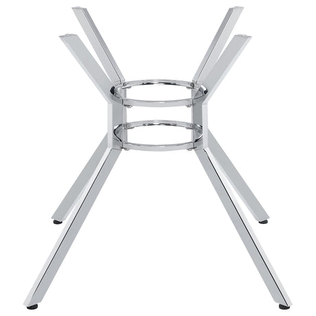 Steele Chrome Spoke Metal Dining Table Base from Coaster - Luna Furniture