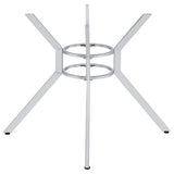 Steele Chrome Spoke Metal Dining Table Base from Coaster - Luna Furniture