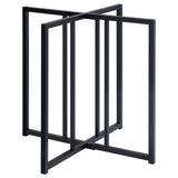 Pace Matte Black Geometric Metal Dining Table Base from Coaster - Luna Furniture