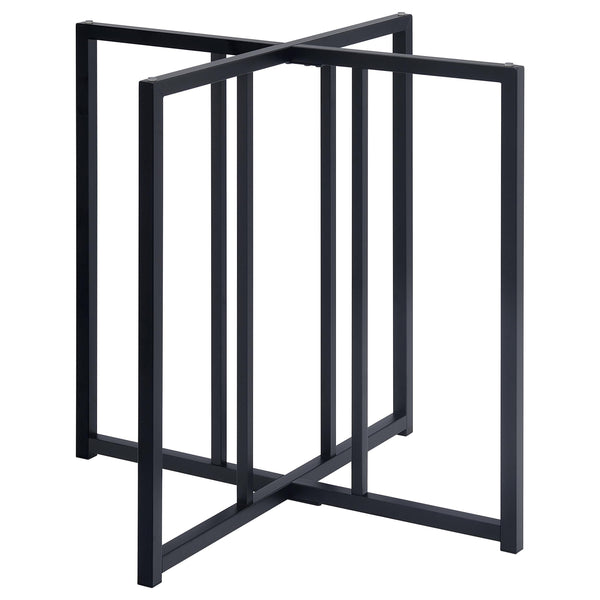 Pace Matte Black Geometric Metal Dining Table Base