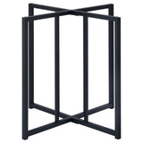 Pace Matte Black Geometric Metal Dining Table Base from Coaster - Luna Furniture