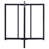 Pace Matte Black Geometric Metal Dining Table Base from Coaster - Luna Furniture