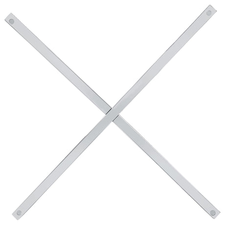 Pace Chrome Geometric Metal Dining Table Base from Coaster - Luna Furniture