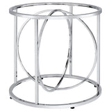 Levy Chrome Loop Metal Dining Table Base from Coaster - Luna Furniture