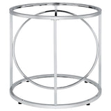 Levy Chrome Loop Metal Dining Table Base from Coaster - Luna Furniture