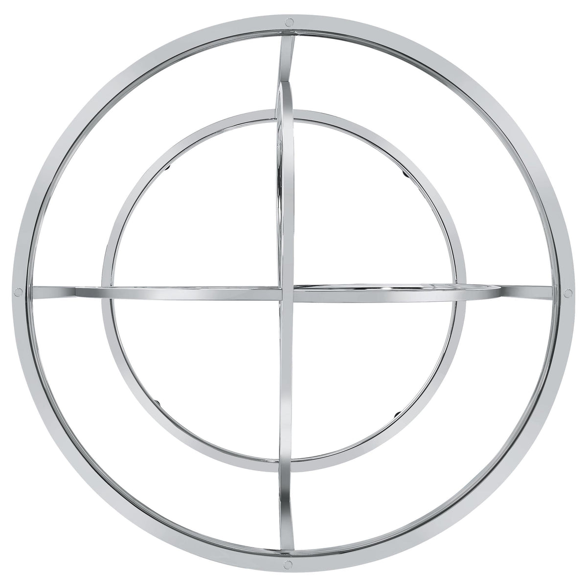 Levy Chrome Loop Metal Dining Table Base from Coaster - Luna Furniture