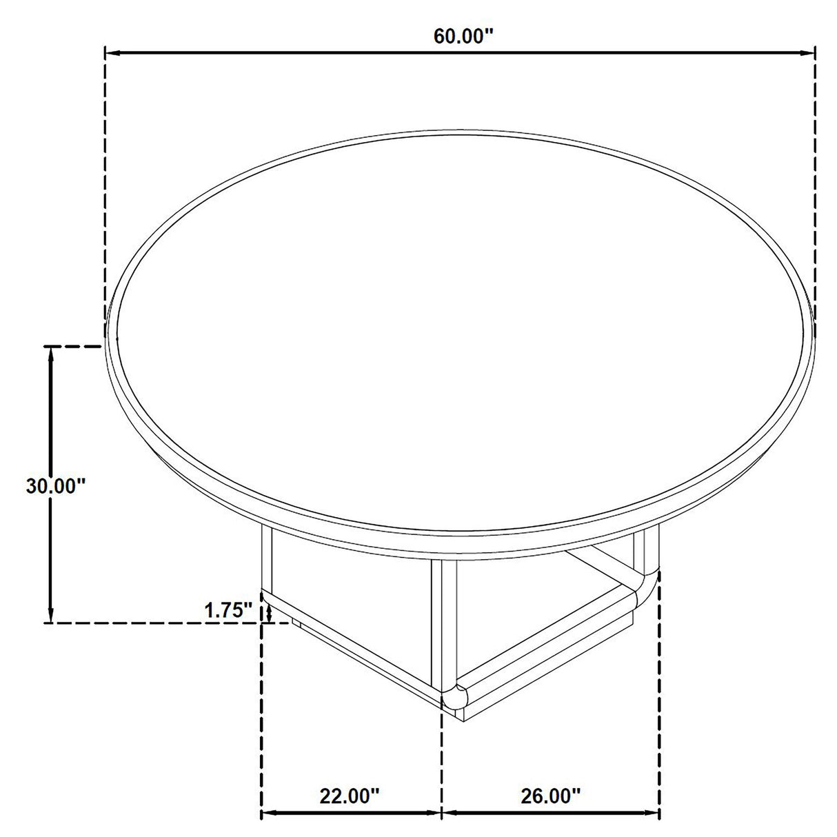 Leandro Burnished Black 7-Piece Round Dining Table Set from Coaster - Luna Furniture